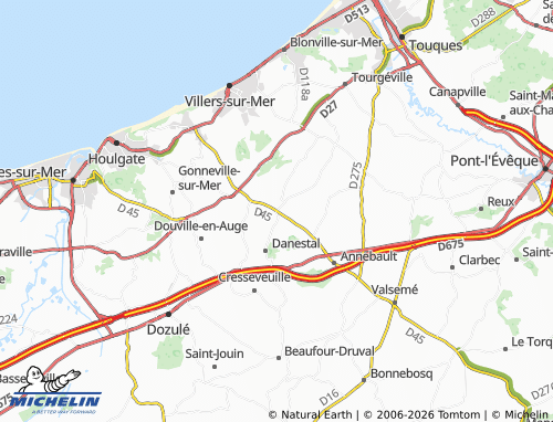 Mapa MICHELIN Branville - ViaMichelin