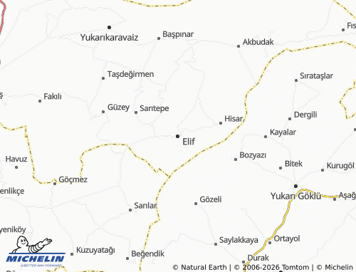 Mappa MICHELIN Elif - ViaMichelin