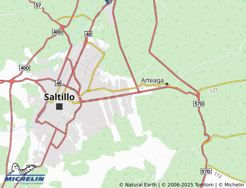 MICHELIN Santa Bárbara map - ViaMichelin
