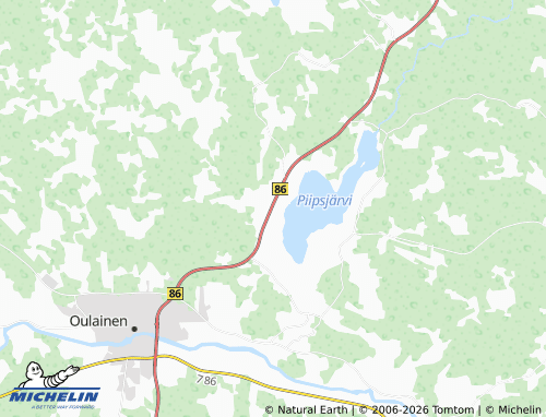 Carte MICHELIN Piipsjärvi - ViaMichelin
