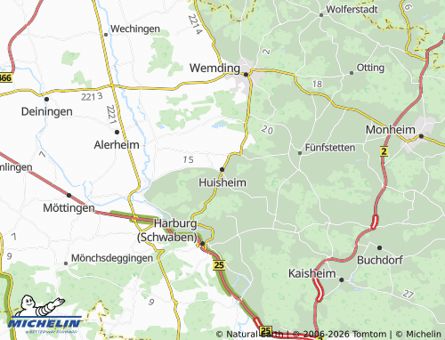 Mapa MICHELIN Huisheim - ViaMichelin