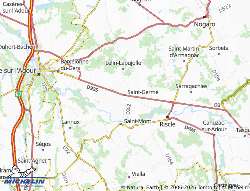 MICHELIN Saint-Germé map - ViaMichelin