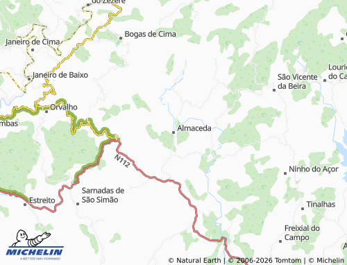 Mapa MICHELIN Almaceda - ViaMichelin