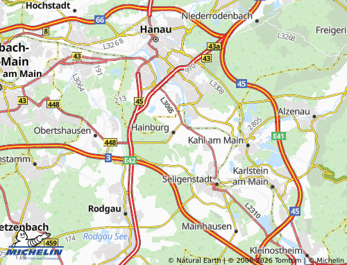 MICHELIN Hainburg map - ViaMichelin