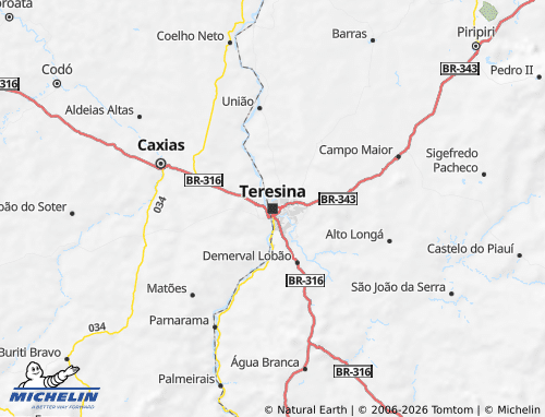 Mappa MICHELIN Piauí - ViaMichelin