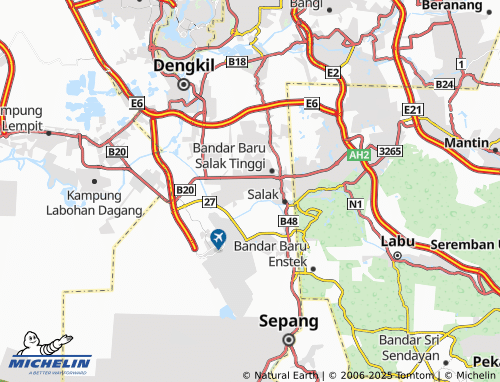 MICHELIN Taman Salak Murni map - ViaMichelin