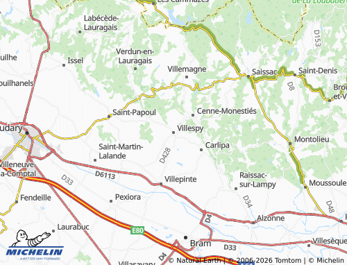 MICHELIN Villespy map - ViaMichelin