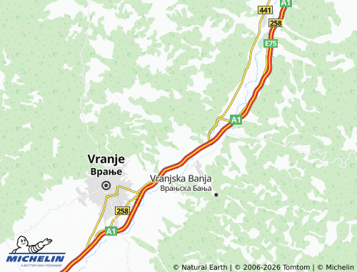 Carte MICHELIN Moštanica - ViaMichelin