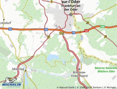 Mappa MICHELIN Küstriner Berg - ViaMichelin