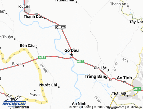 Mapa MICHELIN Gò Dầu - ViaMichelin