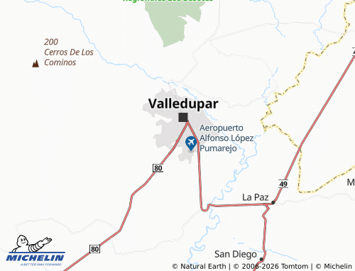 Mapa MICHELIN Sabanas del Valle - ViaMichelin