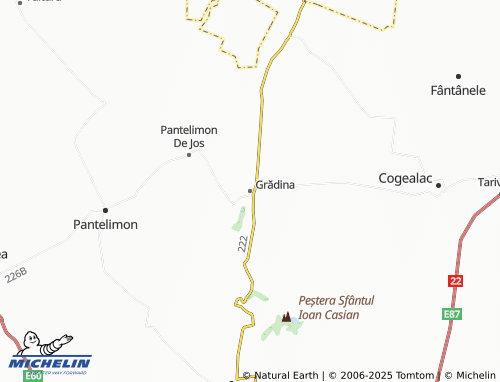 MICHELIN Grădina map - ViaMichelin