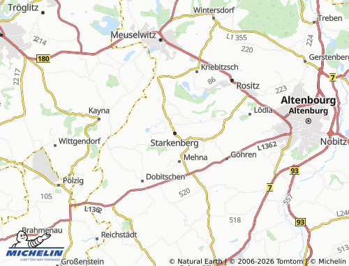 Mappa MICHELIN Starkenberg - ViaMichelin