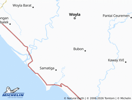 MICHELIN Kuta Padang map - ViaMichelin
