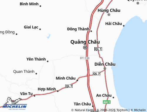 Mapa MICHELIN Diễn Thái - ViaMichelin