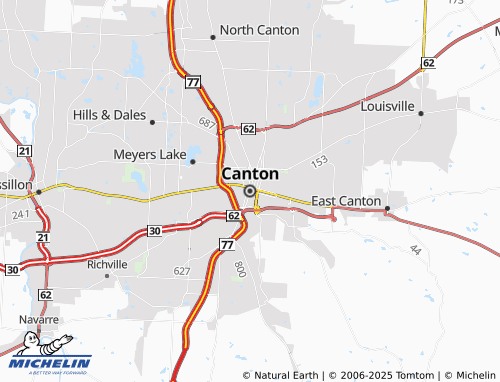 MICHELIN Canton map - ViaMichelin