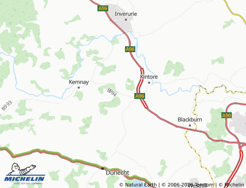 Carte MICHELIN Cottown Kintore - ViaMichelin