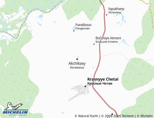 MICHELIN-Landkarte Akchikasy - ViaMichelin