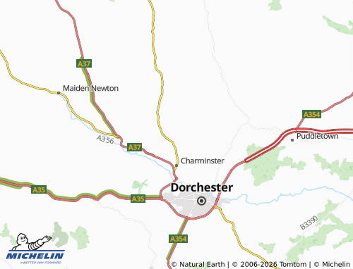 Carte MICHELIN Charlton Down - ViaMichelin
