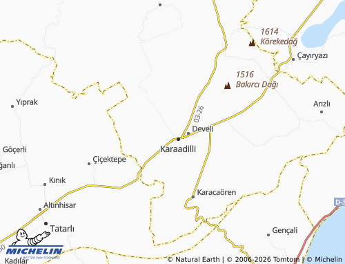 MICHELIN Çağlayan map - ViaMichelin