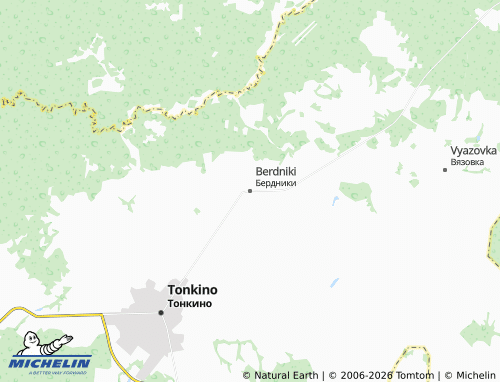 MICHELIN-Landkarte Berdniki - ViaMichelin