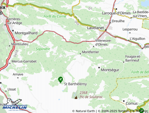 MICHELIN Marsol map - ViaMichelin