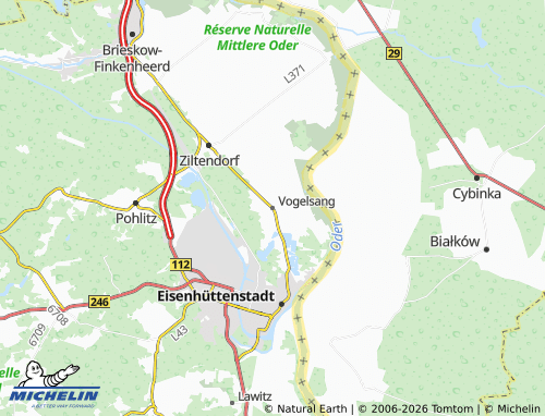 MICHELIN-Landkarte Vogelsang - ViaMichelin