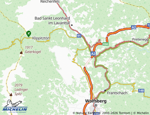 MICHELIN Prebl map - ViaMichelin