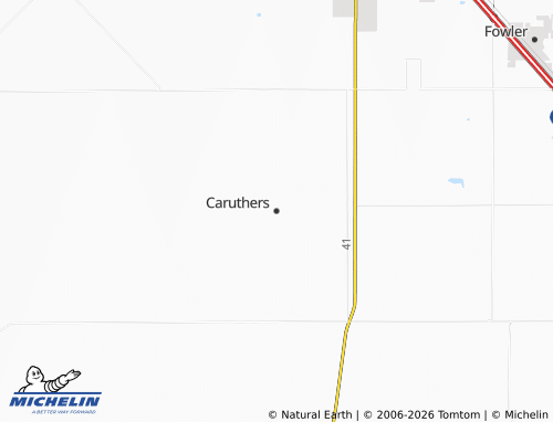 Mappa MICHELIN Caruthers - ViaMichelin