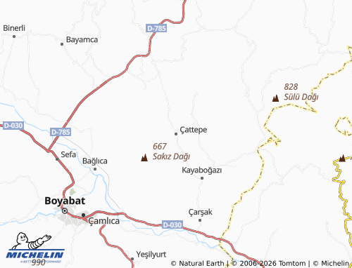 Kaart MICHELIN Çattepe - ViaMichelin