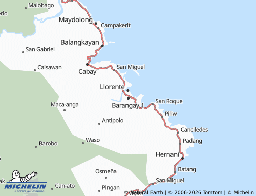 Mappa MICHELIN Barangay 1 - ViaMichelin