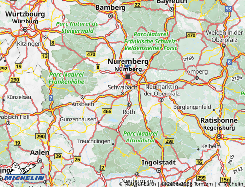 Mapa MICHELIN Schwabach - ViaMichelin