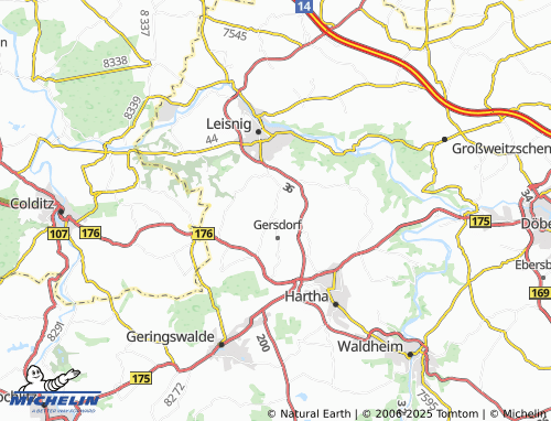 MICHELIN Kieselbach map - ViaMichelin