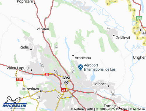 MICHELIN Aroneanu map - ViaMichelin