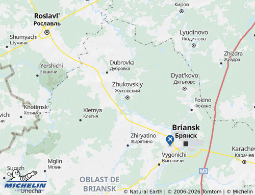 MICHELIN-Landkarte Schukowski Rajon - ViaMichelin