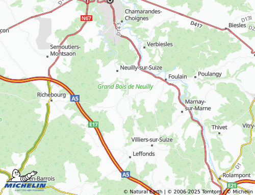 Kaart MICHELIN Crenay - ViaMichelin