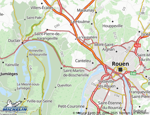 MICHELIN Montigny map - ViaMichelin