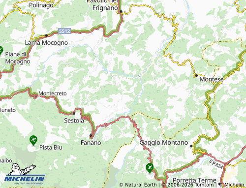 MICHELIN-Landkarte Rocchetta Sandri - ViaMichelin
