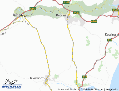 Carte MICHELIN Redisham - ViaMichelin