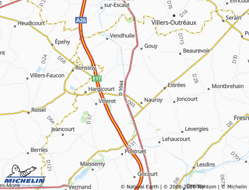 Mappa MICHELIN Bellicourt - ViaMichelin