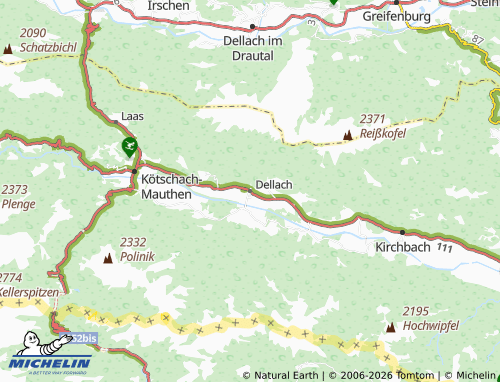 Mapa MICHELIN Dellach - ViaMichelin