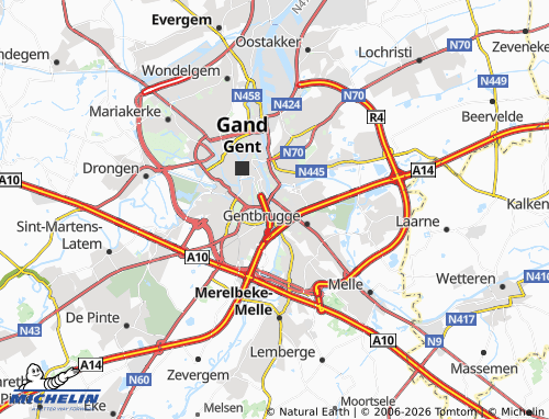 Mappa MICHELIN Ledeberg - ViaMichelin