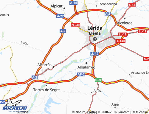 Mapa MICHELIN Butsènit Partida - ViaMichelin