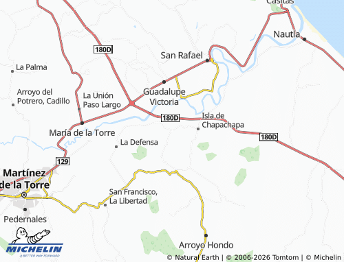 MICHELIN Troncones map - ViaMichelin