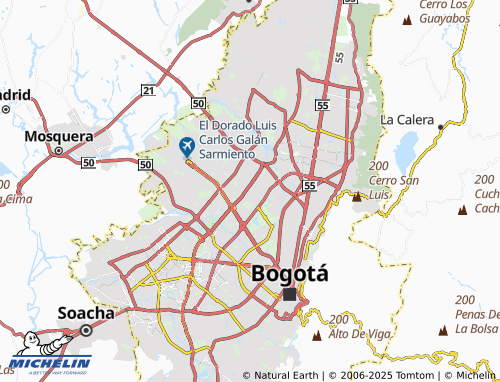 MICHELIN San Joaquín map - ViaMichelin