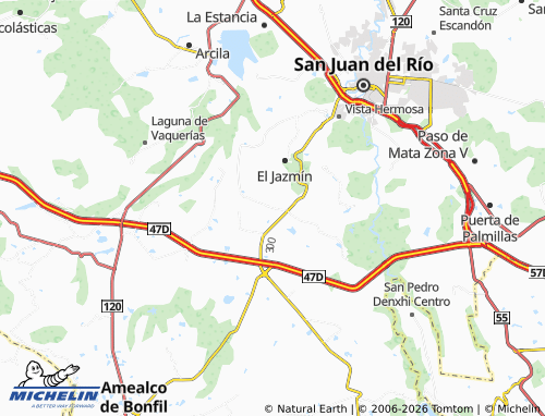 MICHELIN Santa Lucía map - ViaMichelin