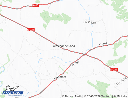 MICHELIN Almenar de Soria map - ViaMichelin