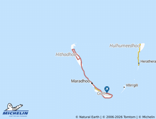 Kaart MICHELIN Hithadhoo - ViaMichelin