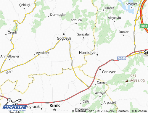Mappa MICHELIN Bölcek - ViaMichelin