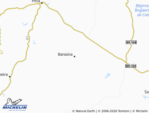 Mapa MICHELIN Baraúna - ViaMichelin